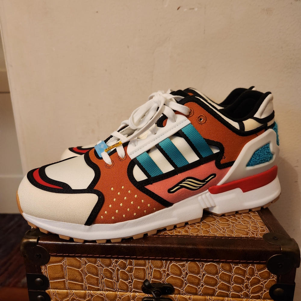The Simpsons x adidas ZX 10000 'Krusty Burger' sneakers.